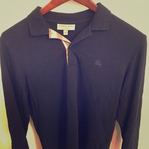 Long Sleeved Burberry Polo